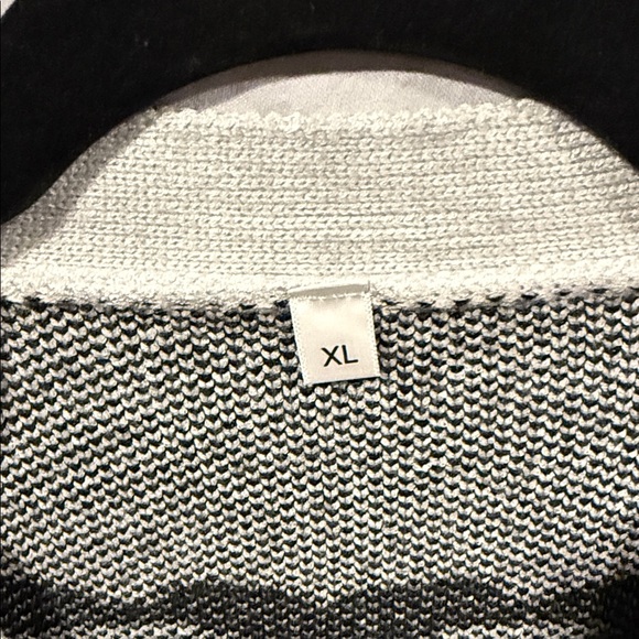 Women's Skeleton Cardigan Sweater - Black & White - Picture 2 of 15